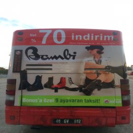 BAMBİ AYAKKABI (Adana otobüs reklamı)